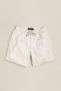 Weiße Leinen-Tactel-Shorts
