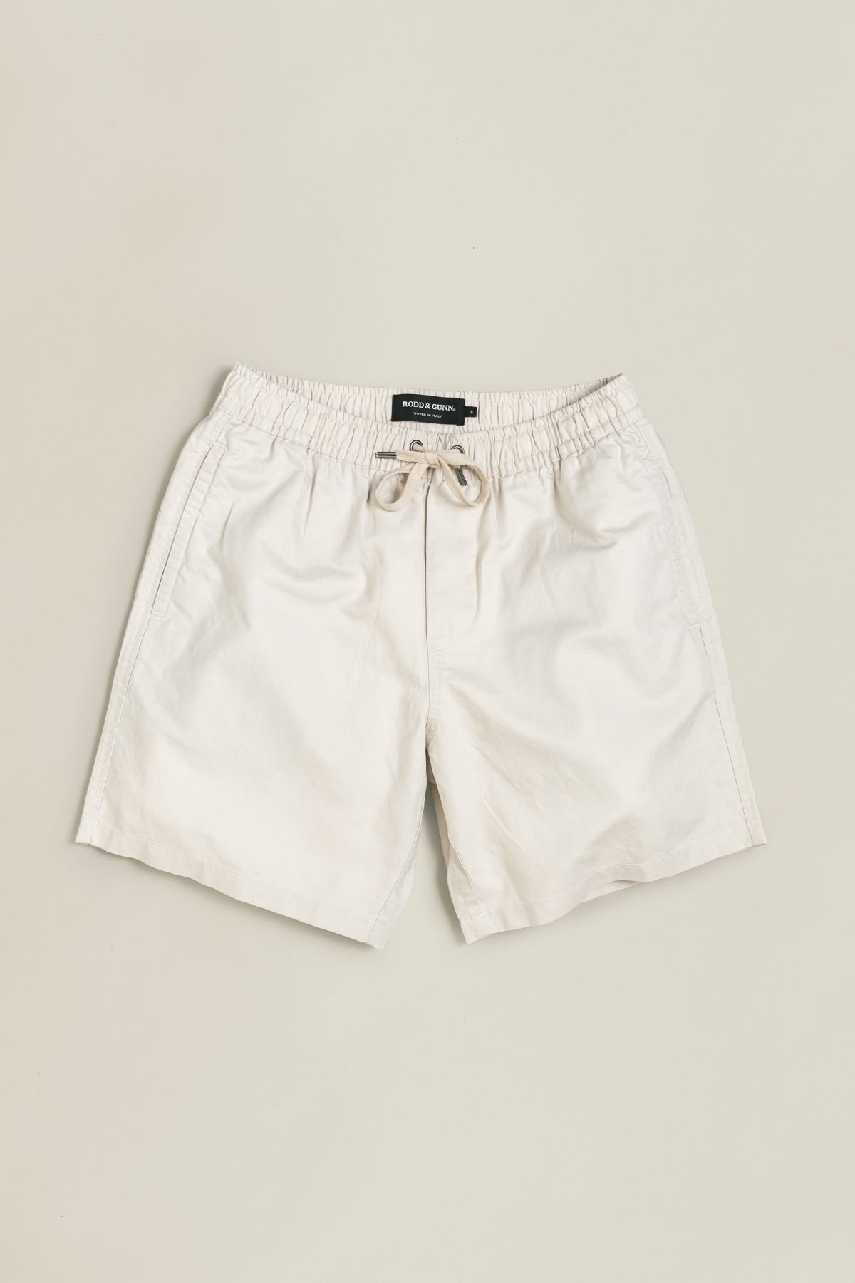 Weiße Leinen-Tactel-Shorts